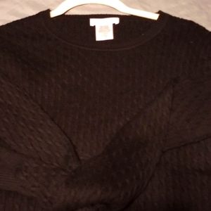 A black Kate Hill sweater